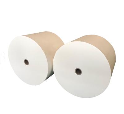 China Virgin Paper Paper Cup PLA / PBS Coated Raw Material PE Coated Paper Roll for sale