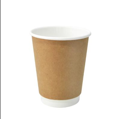 China High Quality Recycable Double Layered Pe Paper Cup Cold Drinking Fan for sale