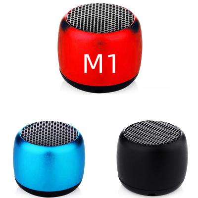 China Mini mini metal sound equipment M1/portable smart portable wireless amplifiers/heavy speaker woofer for phone notebook BT5.0 speak for sale