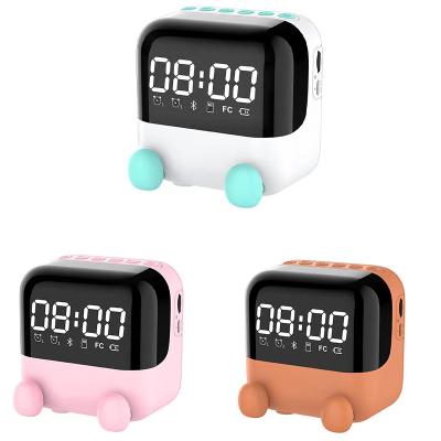 China Multifunctional Digital Alarm Clock Small Bedroom Digital Alarm Clock Sleep Phone Function Children LED Wireless Speaker GB-S9 for sale