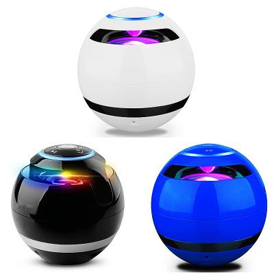 China New Phone Function Amazon Ball A18 LED Mini Subwoofer Portable Wireless Speaker With Microphone FM Radio TF USB A 18 for sale