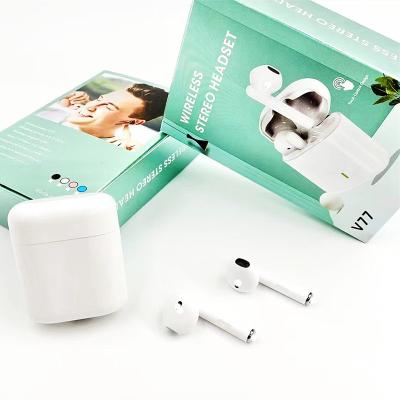 China Amazon Factory 2022 Hottest Selling JL TWS Portable Original Wireless Earbuds HIFI Music V77 USB-c Type-c Connect Stereo Headset for sale