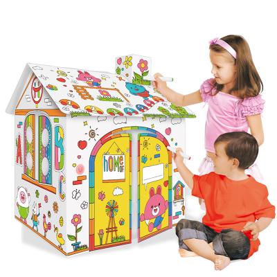 China Amazon Funny Hot Selling New Products DIY Toy 2022 Paper Babies Draw Toys DIY House Colorful Drawing Toys for sale