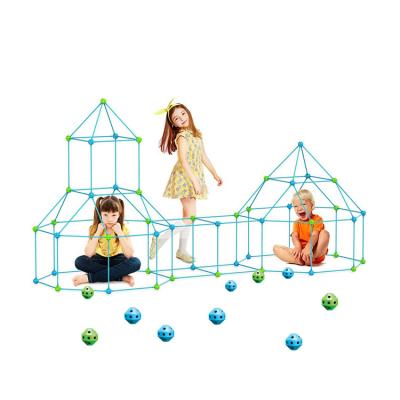 China DIY Toy Kids Funny Plastic Game Toys Magic Building Fort Building Kits For Children for sale