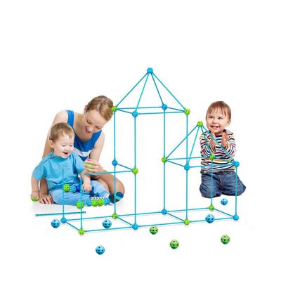 China DIY Toy 2022 New Products Funny Fort Building Plastic Building Toys Kids Crazy Fort for sale