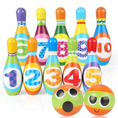 China Colorful Outdoor and Indoor Sports Game Bowling Set PU Bowling Ball Garden Backyard Sports Toy For Kids for sale