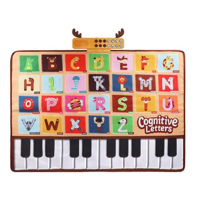 China ABC Educational Alphabet Mat PVC Educational Toy Electric Kids Play Crawling Playmat Baby Game Piano Musical Mat for sale