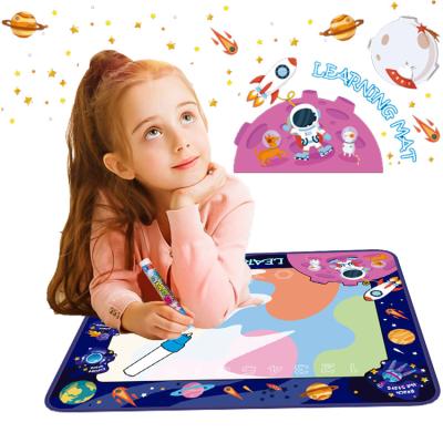 China Nonwoven Fabric Aqua Magic Mat Kids Educational Play Painting Writing Scribble Board Toy Color Doodle Drawing Mat for sale