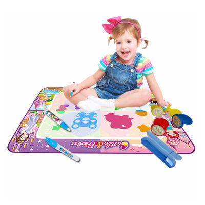 China Non-Toxic Drawing Mat Doodle Mat Cloth With Water Scribble Pen Painting Board Educational Toys For Children for sale