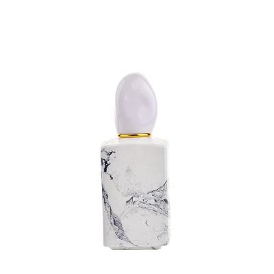 China Personal care factory directly supply best high end white glass 50ml perfume bottle for men for sale