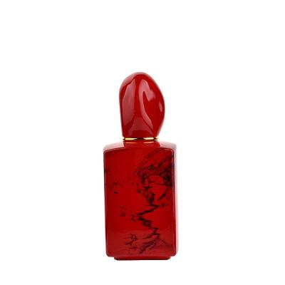 China Quantity Supply Professional Personal Care Order Pattern Perfume Glass High End Marble Bottle For Men And Women for sale