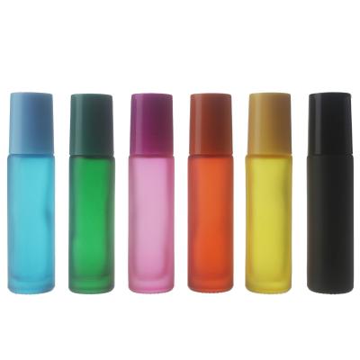 China Wholesale 10ml Personal Care Manufacturers Frosted Roller Cosmetic Glass Bottles for sale