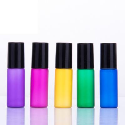 China Cosmetic Bottle Elite Personal Care 5ml Matte Bottle Essential Oil Rolling Bottle for sale