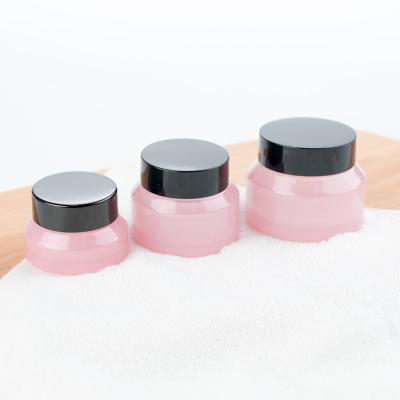 China Personal Care 15g 30g 50g Glass Jar Personal Cosmetic Cream Eye Cream Jar for sale