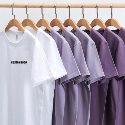 China Wholesale 2021 Anti-wrinkle Design Unisex Casual Simple Basic Plain Plain Short Slevees Custom Made T-shirts for sale