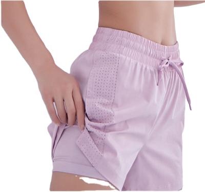 China New Breathable Two Piece Fake Hot Pants For Women Fitness Yoga Custom Made Shorts for sale