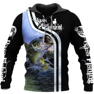 China wholesale Anti-wrinkle sea fish series 3D digital printing men and women fashion hoodie sweater border new for sale