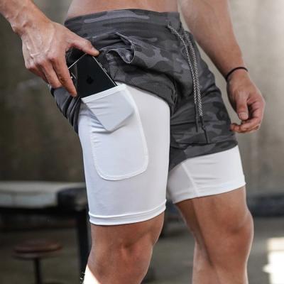 China Breathable Custom Mens 2 In 1 Shorts Workout Fitness Running Shorts Sports Gym Abbreviations Mens Athletic Shorts for sale