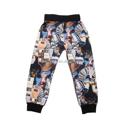 China QUICK DRY Hot Selling Western Joggers Pattern Boys Pants Children Clothing Cowboy Pants For Wholesale for sale