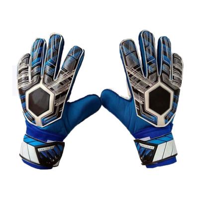 China Comfortable/Breathable/Durable Professional Training Goalie Anti-Slip Gloves with Latex Finger Guards for sale