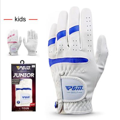 China Microfiber Cloth Kids Golf Gloves For Boys And Girls Microfiber Cloth Belt Brand Breathable Wear for sale