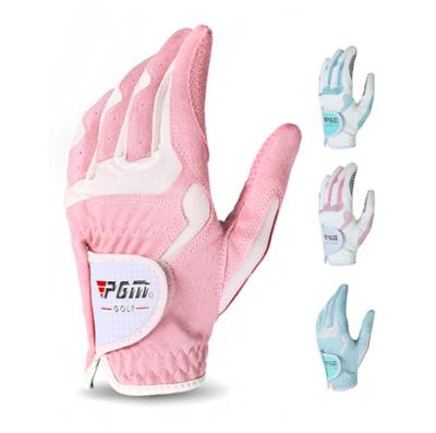 China Custom Microfiber Cloth Women's Golf Gloves Microfiber Cloth With Non-slip Granule Gloves for sale