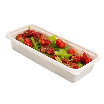 China Corn Starch Bio Raw Materials Degradable Corn Starch Japanese Style One Compartment Packing Box Is Widely Used, Thickened, Durable And Customized for sale