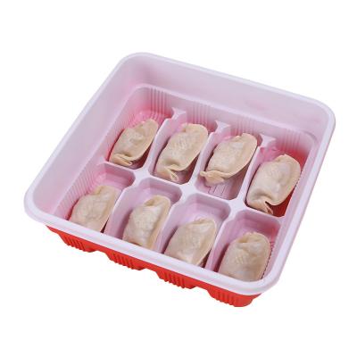 China Disposable Environmentally Friendly PP Dumpling Box Layered Multicolor Up And Down Can Be Customized Chinese Dumpling Box for sale