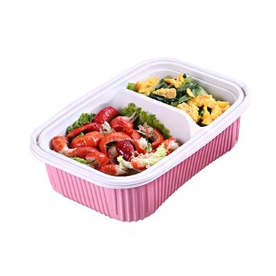 China Environmentally friendly pp snack box, layered up and down, large capacity, microwave heating, environment friendly, for sale