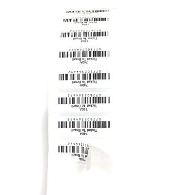 China Barcode labels used in chrome art paper good quality custom printing waterproof self adhesive barcode label of various industries for sale