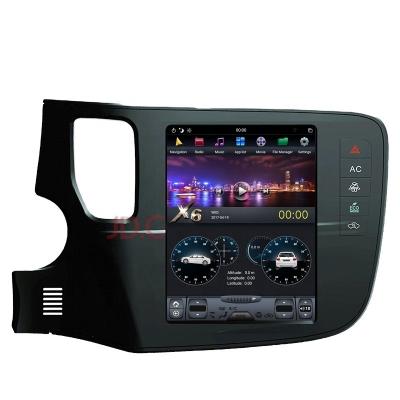 China Vertical Amplifier 4+64GB Android Car Multimedia Player Radio GPS Navigation For Mistubishi Outlander 2013-2019 for sale