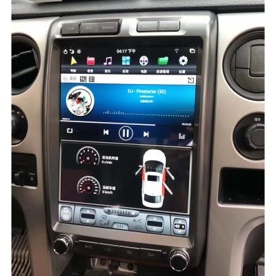 China Vertical Android 9.1 Screen Tesla Style Car Multimedia DVD Player Auto For FORD F150 2009-2012 Stereo Car Radio Wifi for sale