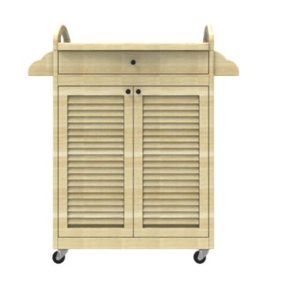 China Modern Kitchen Cart Wooden Structure Kitchen Serving Trolley Trolley Cart for sale