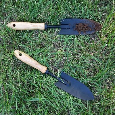 China Garden Spade Shovel Garden Tool Hand Garden Small Planting Bonsai Tool Kit Gardening Kits With Wooden Handle for sale