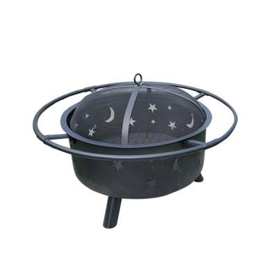 China New Design Sky Pattern Luxury Starry Backyard Stocked Firepit Wood Burning Fire Pit for sale