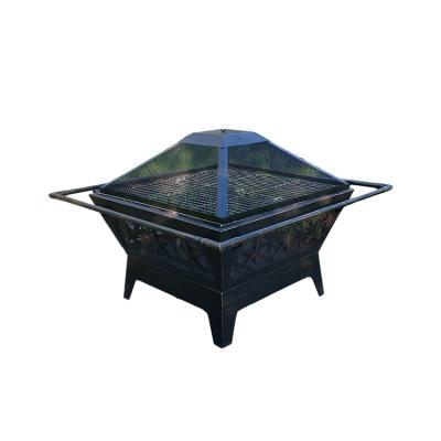 China Wholesale Small Circular Outdoor Garden Camping Portable Fire Pit Easily Cleaned for sale