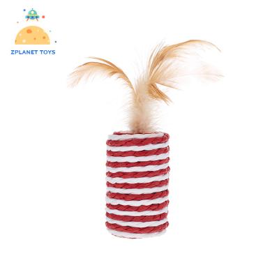 China Factory Pet Viable Professional Cat Toy Intelligent Automatic Funny Pet Cat Feather Toys for sale