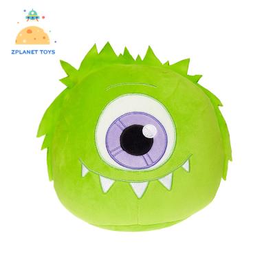 China Small Viable Green Hair Monster Bouncing Ball Plush Dog Toys for sale