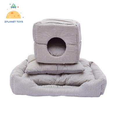 China Travel Machine Washable Portable Pet Bed Non-Slip Plush Dog Beds Eco Friendly for sale