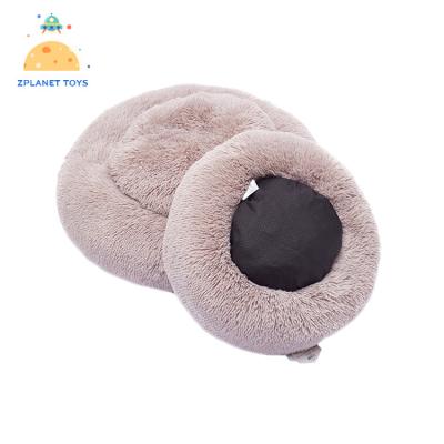 China Wholesale Soft Luxury Plush Pet Cushion Round Manufacturer Cat Dog Bed for sale