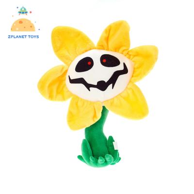 China High Quality Cute Yellow Plush Doll Sunflower Plush Adults Stuffing Flower Toys for sale