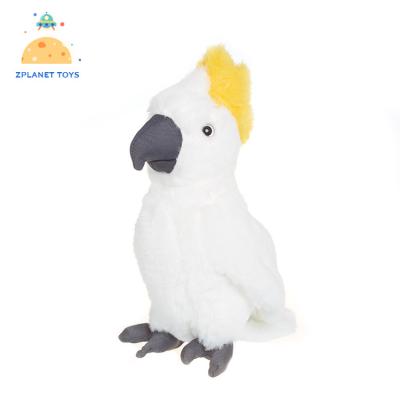 China Adults Parrot Stuffed Bird Plush Gifts White Plush Toy Doll for sale