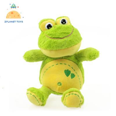 China Plush Frog Shape Recording Multicolor Electronic Walking Toy For Kids for sale