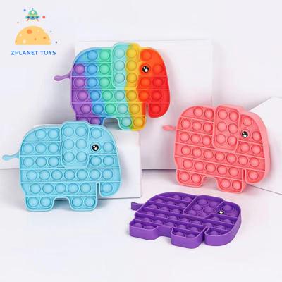 China Adults Elephant Stress Reliever Silicone Push Bubble Toy Push Sensory Toy Fidget Toy Set for sale