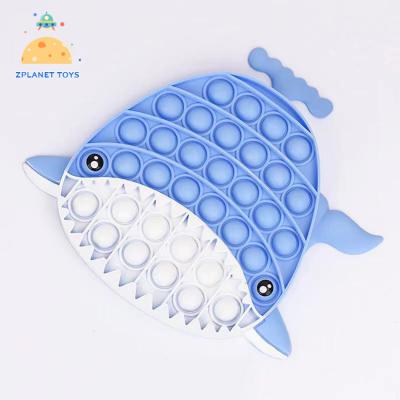 China Cute Adults Cartoon Silicone Fish Shark Shape Wiggly Person Toys For Adult Children for sale