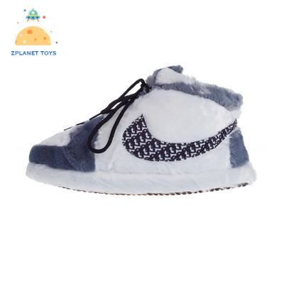 China Fashion trend children bedroom soft indoor home shoes plush yeezy slippers with fur for sale