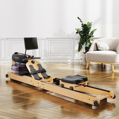 China Yesoul r40 universal magnetic dynamic folding water rower professional wooden seated rowing machine for sale