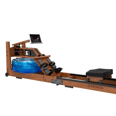 China Universal Commercial Fitness Weight Loss CE Hot Selling Water Wooden Rowing Machine for sale