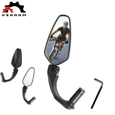 China YSANAM Bicicleta Mountain Bikes Bicycle Rearview Glass Mirrors Large Field Of Sight Adjustable Side Mirror Bicycle Accessories Recycling for sale