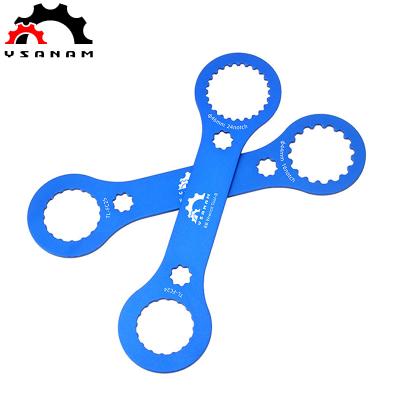 China Fashionabe YSANAM Bicycle Aluminum Alloy Axle BB Wrench Multi-Functional Integrated Toothed Disc DUB Disassembly and Installation Tool for sale